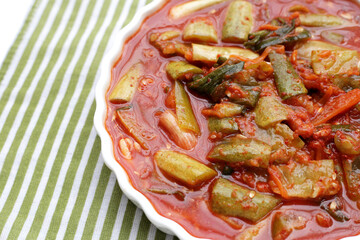 Kimchi korea food, cucumber kimchi