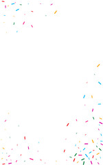 Happy Confetti Abstract Vector White Background.