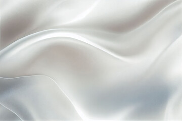White shiny silk fabric background