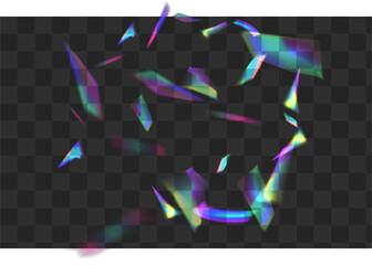 Iridescent Prism Vector Transparent Background.