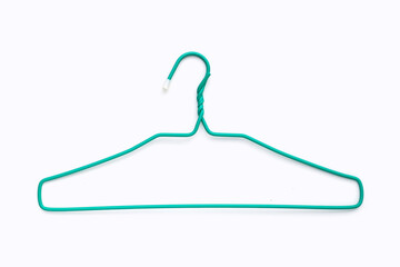 Cloth hanger on white background.