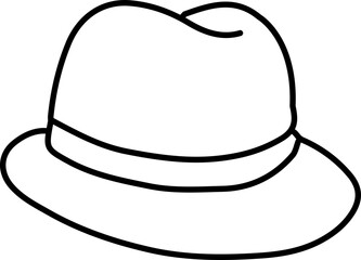 Hats doodle illustration including