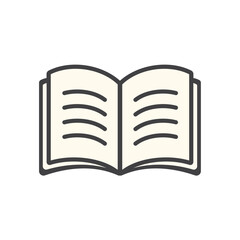 Book icon vector illustration isolated.