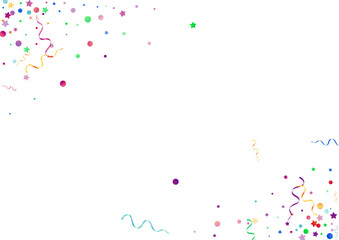 Red and Yellow Ribbon Isolated Vector White