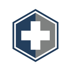 polygon medical logo icon