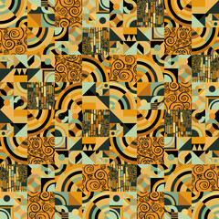 abstract pattern bauhaus - 666039701