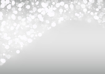 Light Blizzard Vector Silver Background. Magic