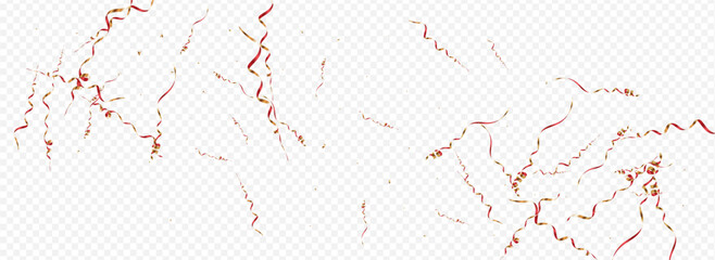 Red and Gold Spiral Falling Vector Panoramic