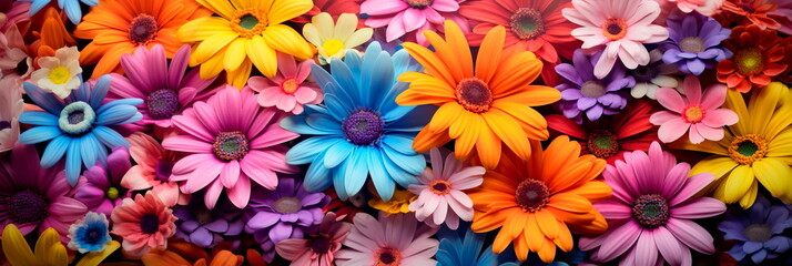 Fototapeta na wymiar gradient background that mirrors the colors and transitions seen in a blooming garden filled with diverse and vibrant flowers.