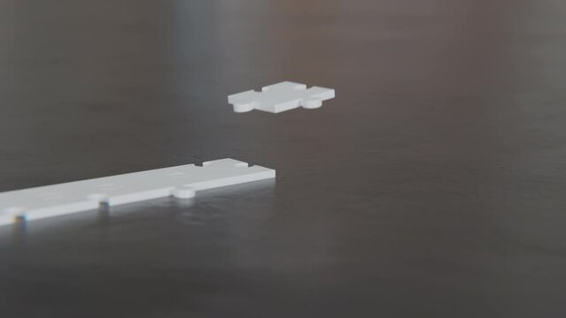 A Puzzle Jigsaw Matching in a 3D animation