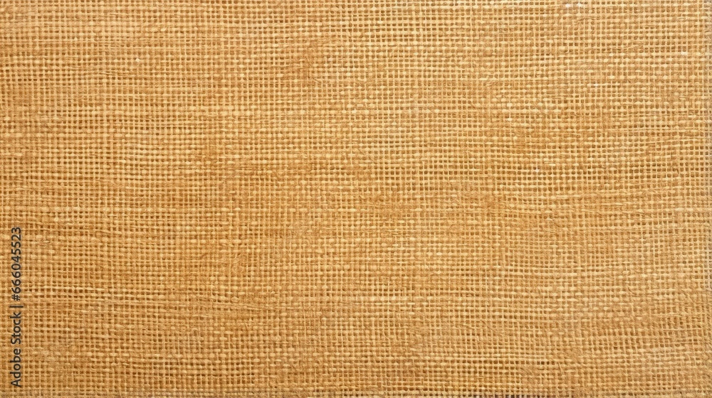 Aufkleber jute hessian sackcloth canvas sack cloth woven texture pattern background in yellow beige cream brow