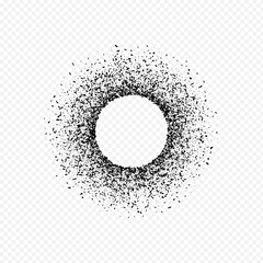 Gloomy Powder Vector Transparent Background. Dark