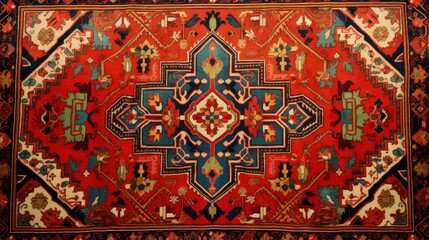 vintage Azerbaijan, Turkish Oriental carpet handmade, backround.