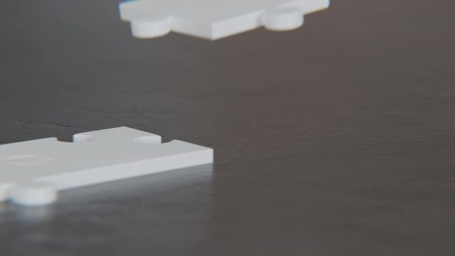 Puzzle Jigsaw Matching in a 3D animation