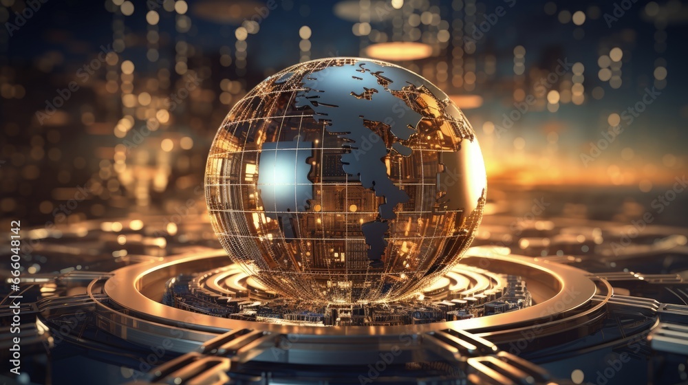 Poster Secure global financial network cryptocurrency blockchain encryption for Internet of things iot and fintech companies