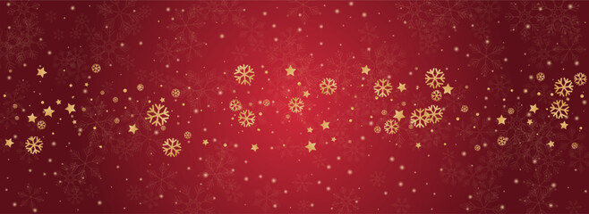 Gray Snow Vector Panoramic Red Background. - obrazy, fototapety, plakaty