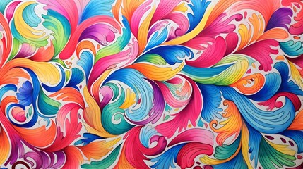 Fototapeta na wymiar doodle pattern of flower abstract