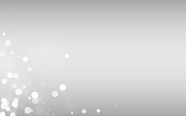 Winter Blizzard Vector Silver Background. Xmas