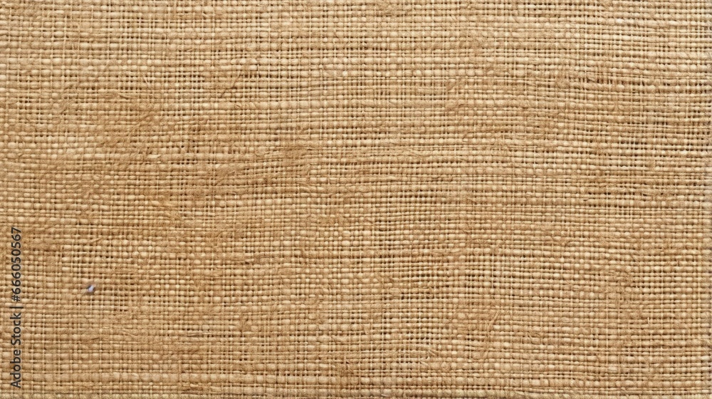 Aufkleber jute hessian sackcloth canvas sack cloth woven texture pattern background in yellow beige cream brow