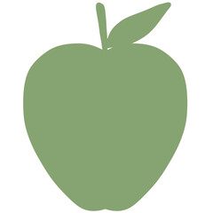 Green apple illustration