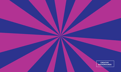 abstract background with rays retro style coloring purple blue