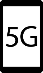 5 g icon. Signal bar 5g icon vector. 5G technology. 5G internet network vector high speed mobile net technology for smartphone, UI, app design