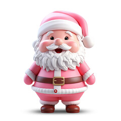 Cute 3d santa claus character