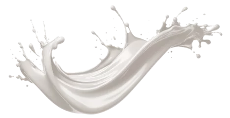 Fototapeten Splash of milk or cream, cut out © Yeti Studio