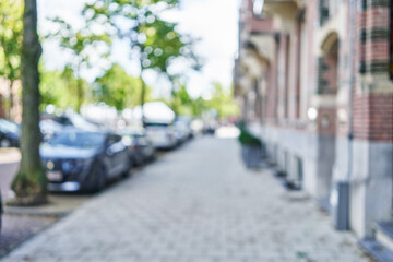 Fototapeta premium Blurred background of street