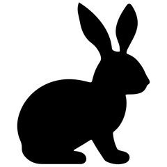 Obraz premium Simple Icon Illustration of Rabbit, Bunny. SVG Vector