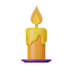 candle 3d render
