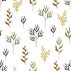 A seamless pattern with an autumn design. BOHO style ideas