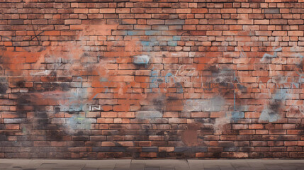 Graffiti on a brick wall
