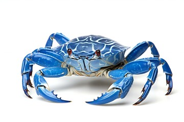 Blue crab isolated on white background