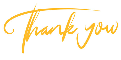 Obraz premium Line art of thank you lettering