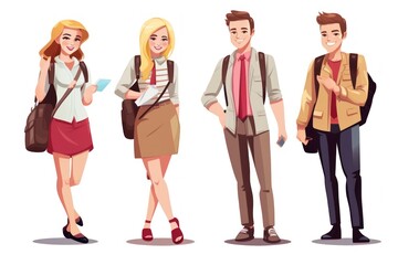 Obraz premium Happy Freelancers Working Together in a Productive Atmosphere