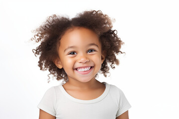 Portrait of a Smiling Little Girl