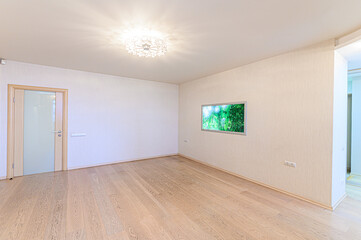 interior apartment empty room renovated