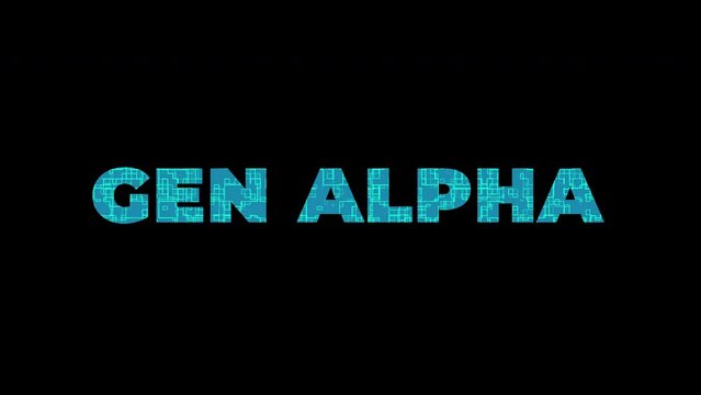 gen alpha text animation