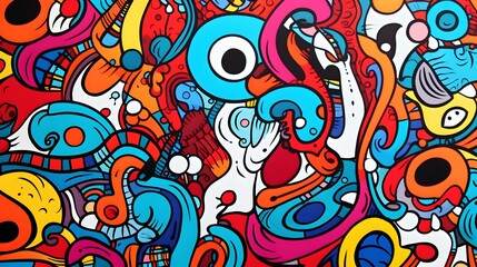 pop art abstract pattern