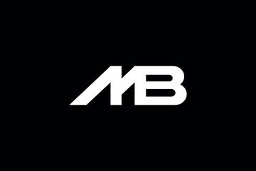 Alphabet letters Initials Monogram logo MB, MB INITIAL, MB letter