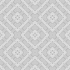 Fototapeta premium Vector seamless pattern. Modern stylish texture. Monochrome, linear abstract background.