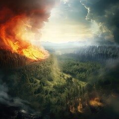 Forest Fury: Capturing the Ravages of a Forest Fire