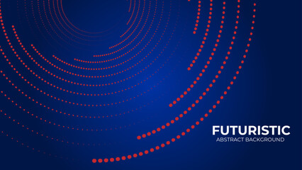 Futuristic abstract background. Glowing Blue design.Spir Dot Geometric Background.Future technology concept. Suit for poster, banner, cover