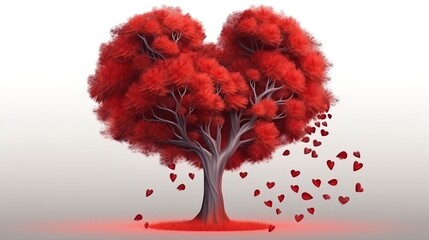 tree with hearts