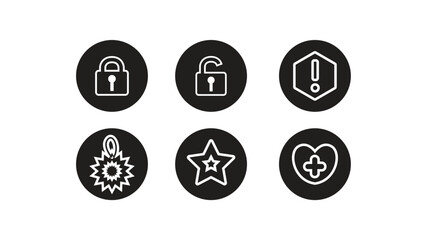 black and white symbol vectors
