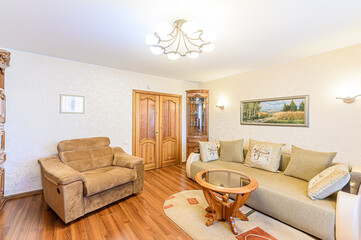 interior apartment living room with sofa