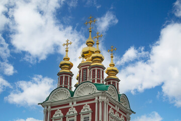 Fototapeta na wymiar Novodevichy Monastery in Moscow.