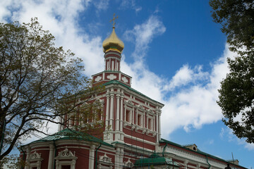 Fototapeta na wymiar Novodevichy Monastery in Moscow.