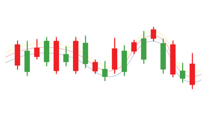 Candlestick chart (also called Japanese candlestick chart) for forex trading, stock exchange, and crypto price analysis.
